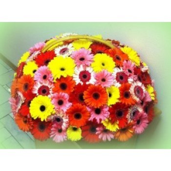 Корзинка из герберы